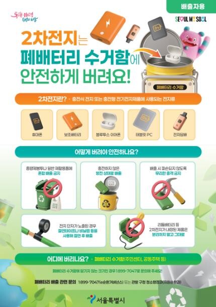 중랑구, "리튬배터리 안전하...