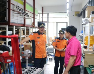 광명소방서, 배터리 화재 막는다…취급시설 현장안전지도